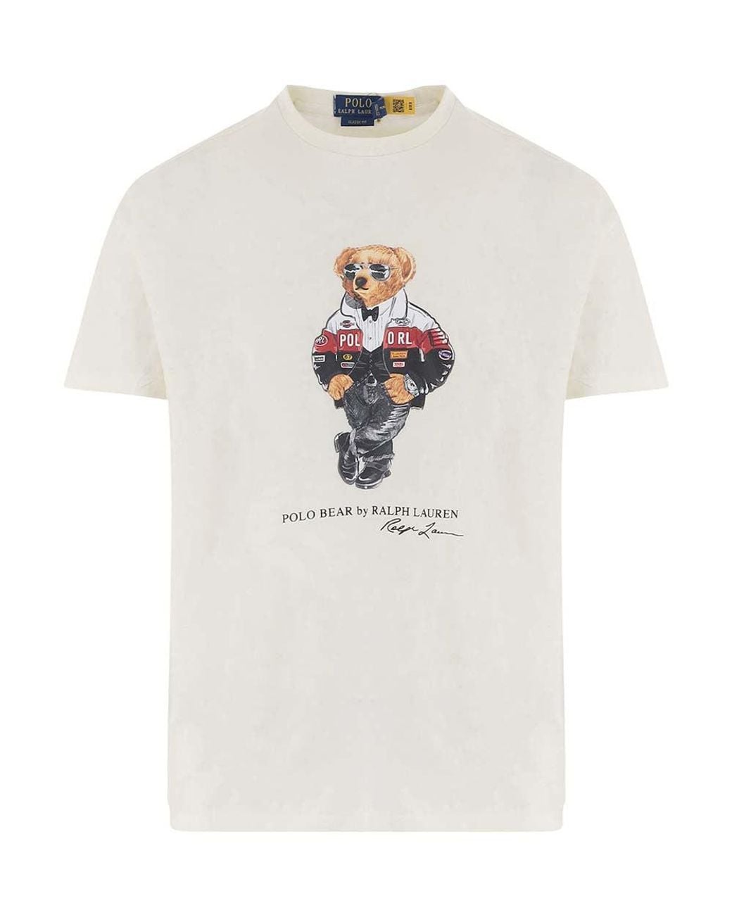 Polo Ralph Lauren White Polo Bear T-Shirt for men