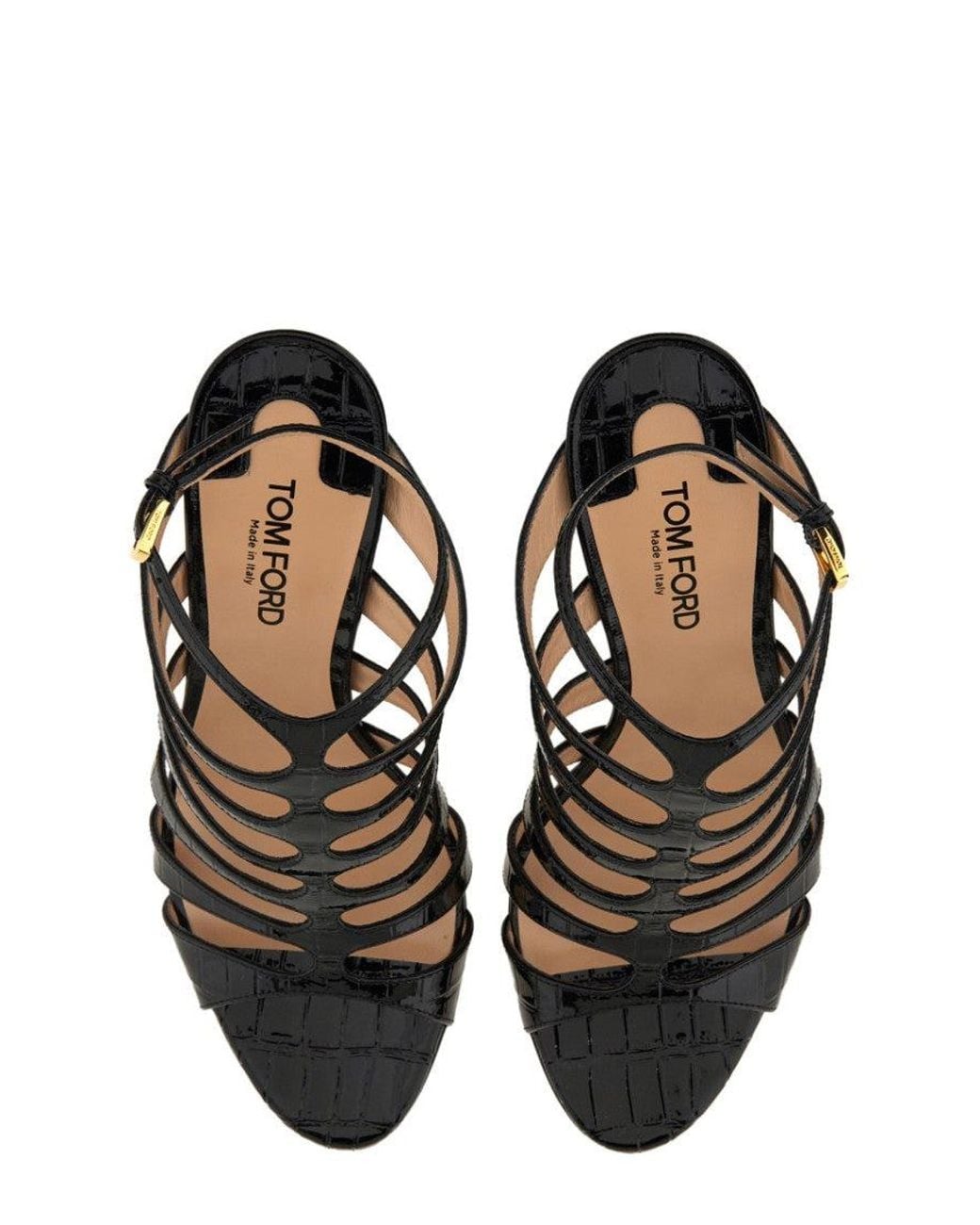 Tom Ford White Sophisticated Leather Sandal