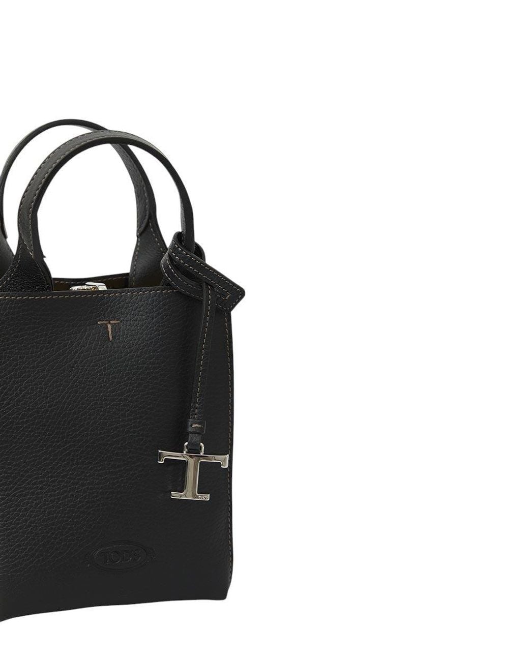 Tod's Black Textured Mini Crossbody Bag