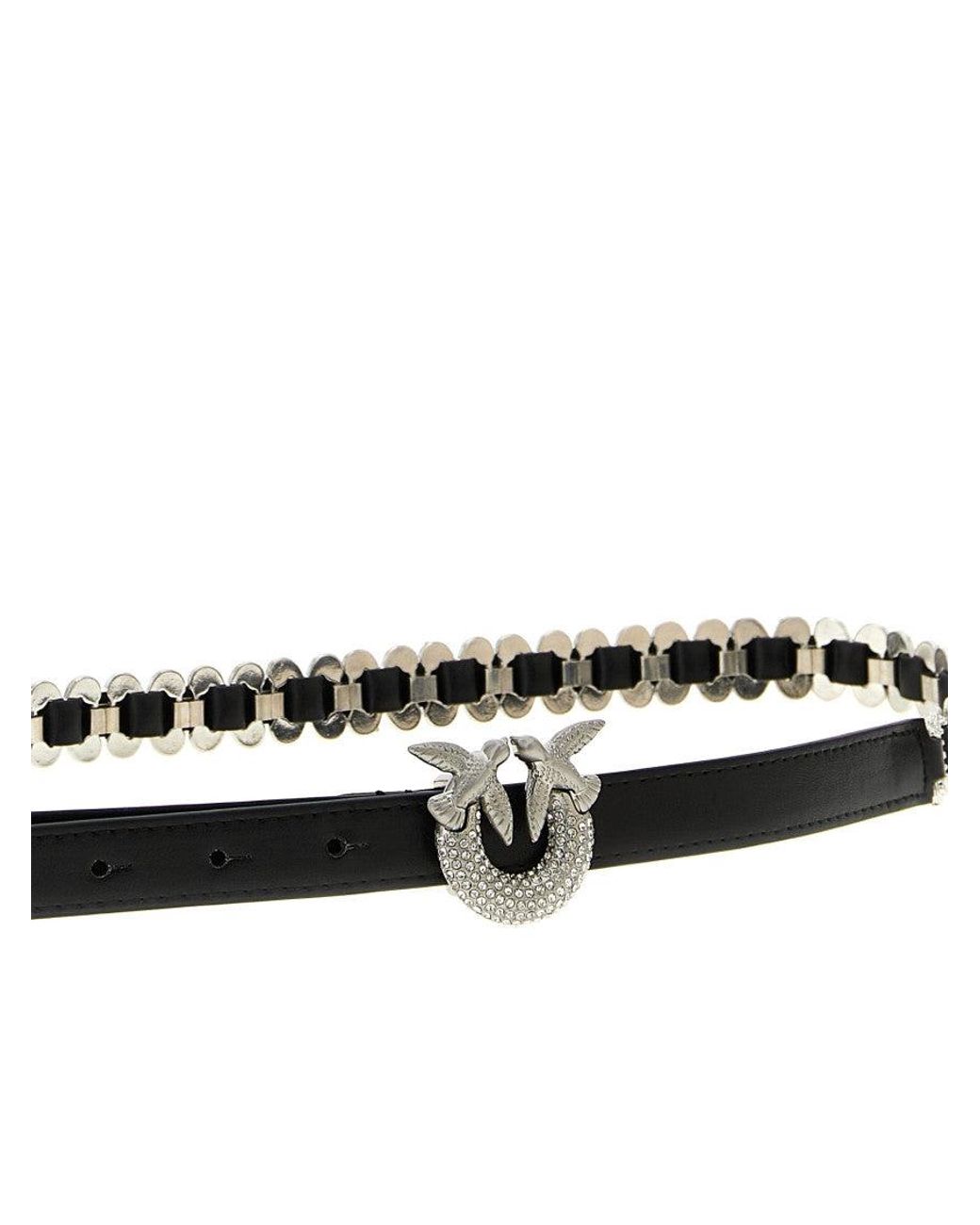 Pinko White 'Love Birds' Belt