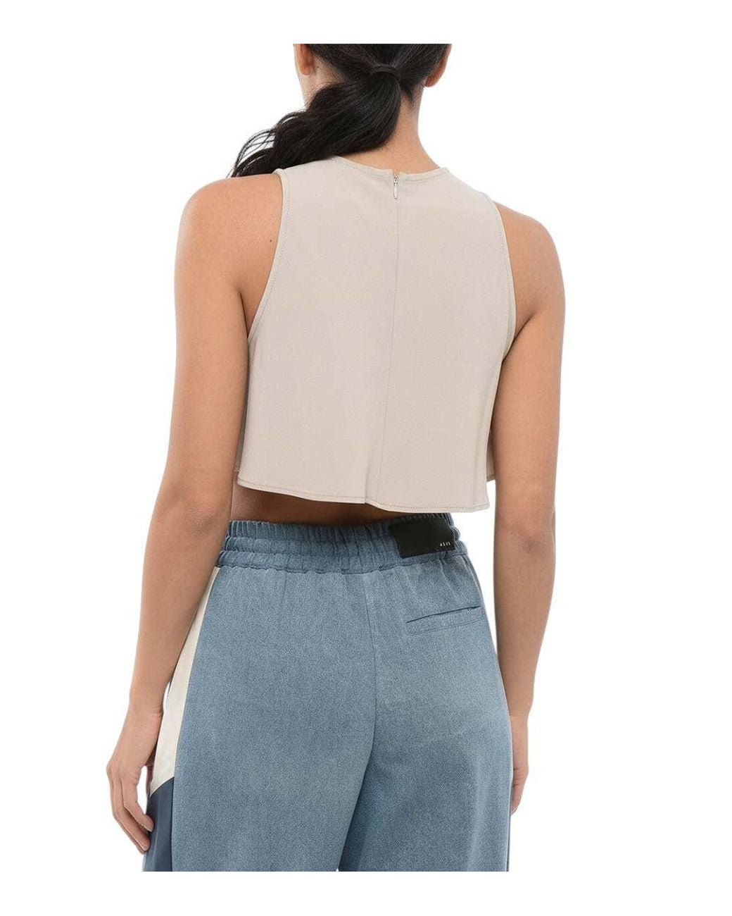 AMI Blue Crew Neck Top