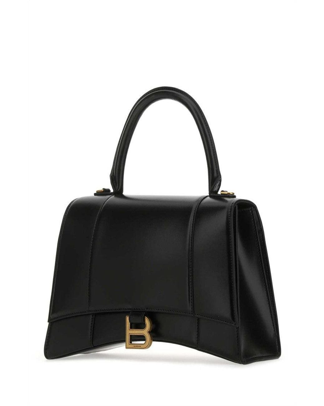 Balenciaga Black Hourglass Medium Satchel Bag