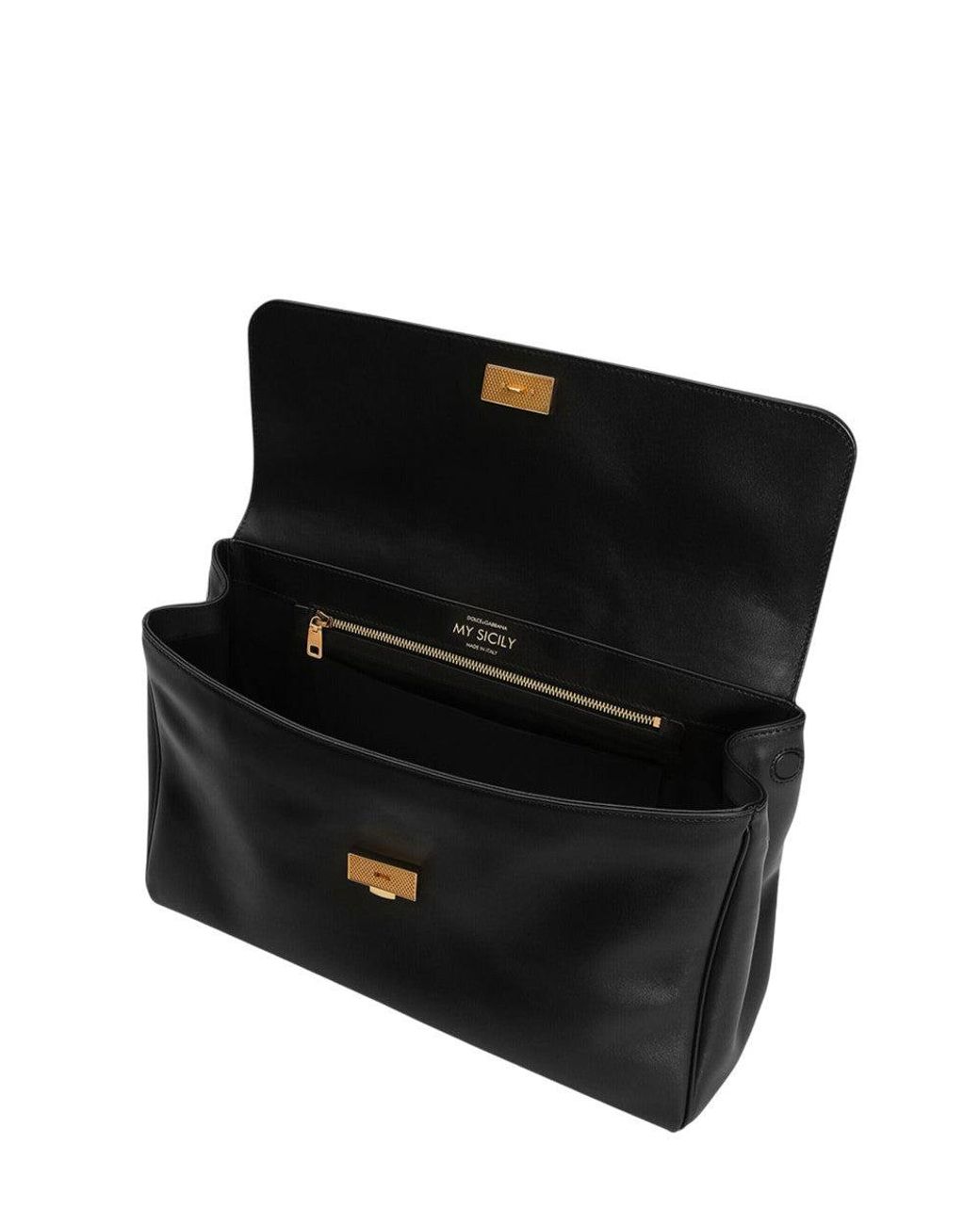 Dolce & Gabbana Black My Sicily Maxi Satchel