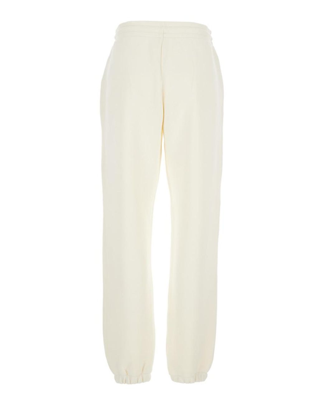 Moncler White Relaxed Joggers Pants