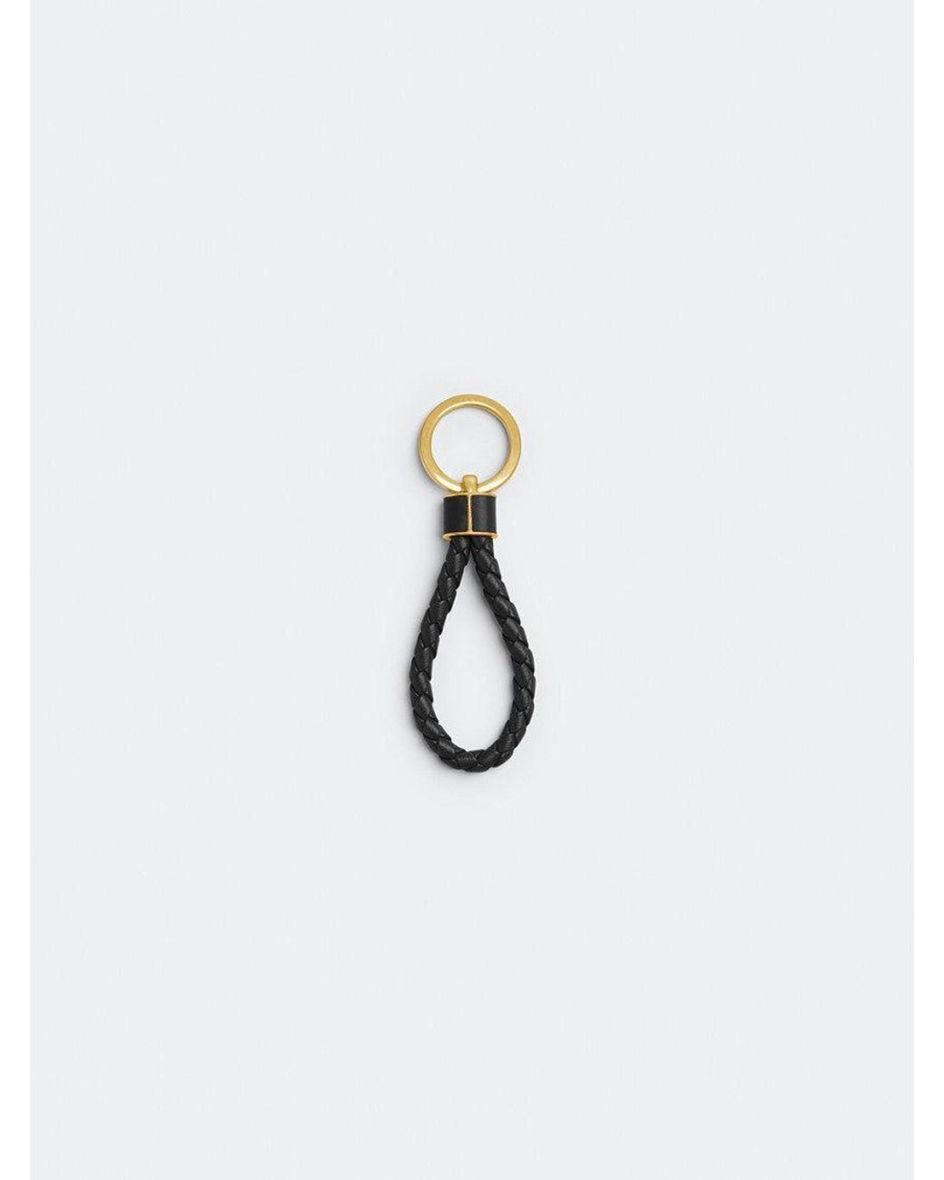 Bottega Veneta White Signature Key Holder
