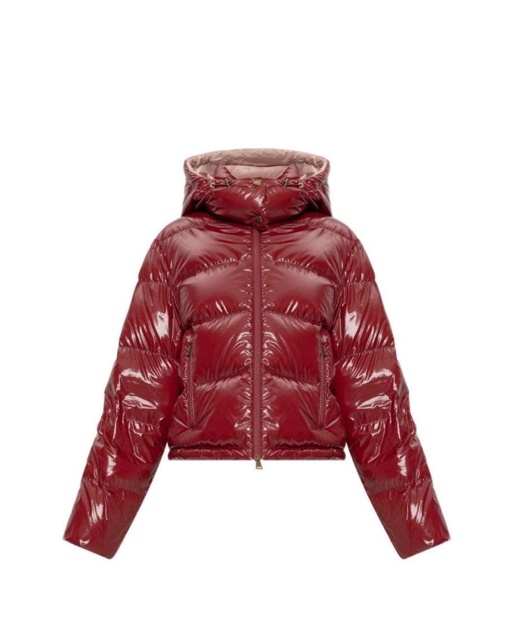 Moncler Red Puffer Jacket 'Niveole'