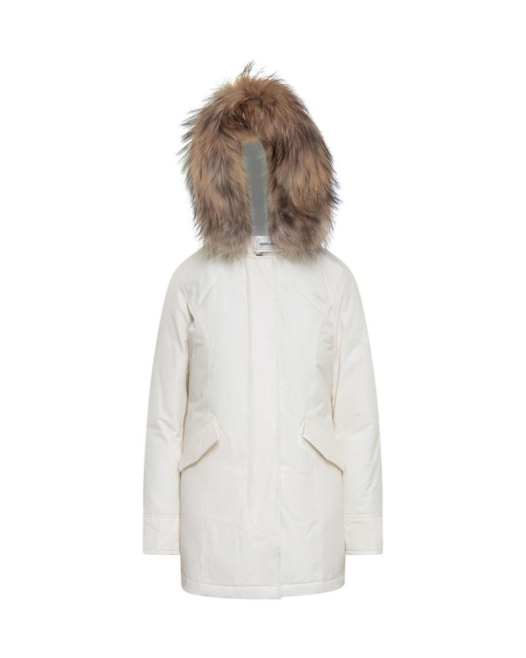 Woolrich White Mini Down Puffer Jacket
