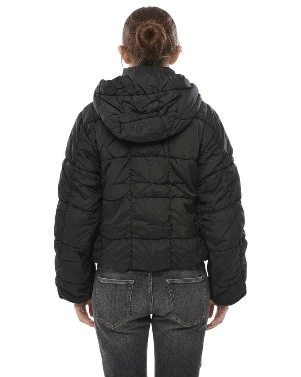DIESEL Black Quilted Hood Jacket