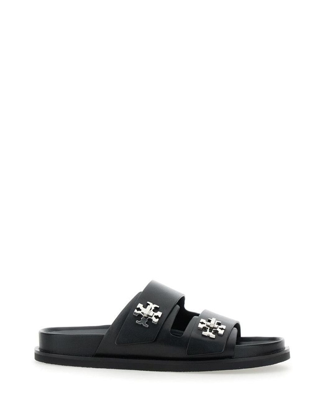 Tory Burch Black Logo Sandals