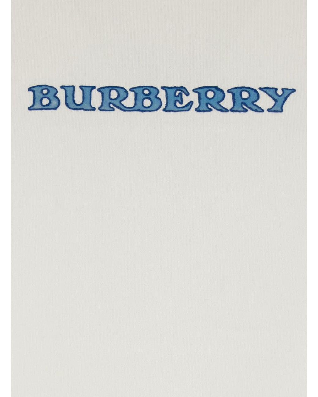 Burberry White Crew Neck T-Shirt for men