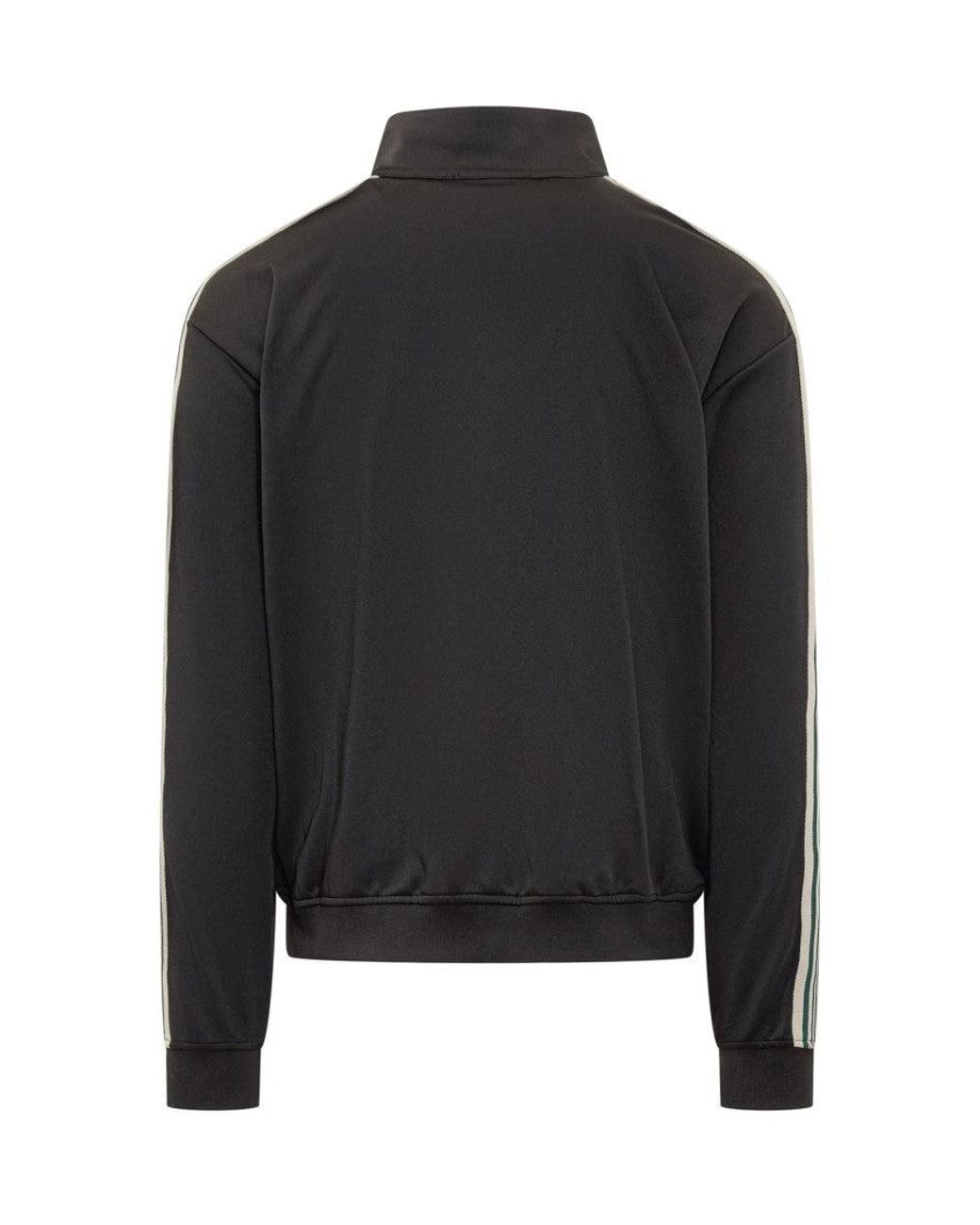 Represent Black Stripes Mock Collar Jacket for men