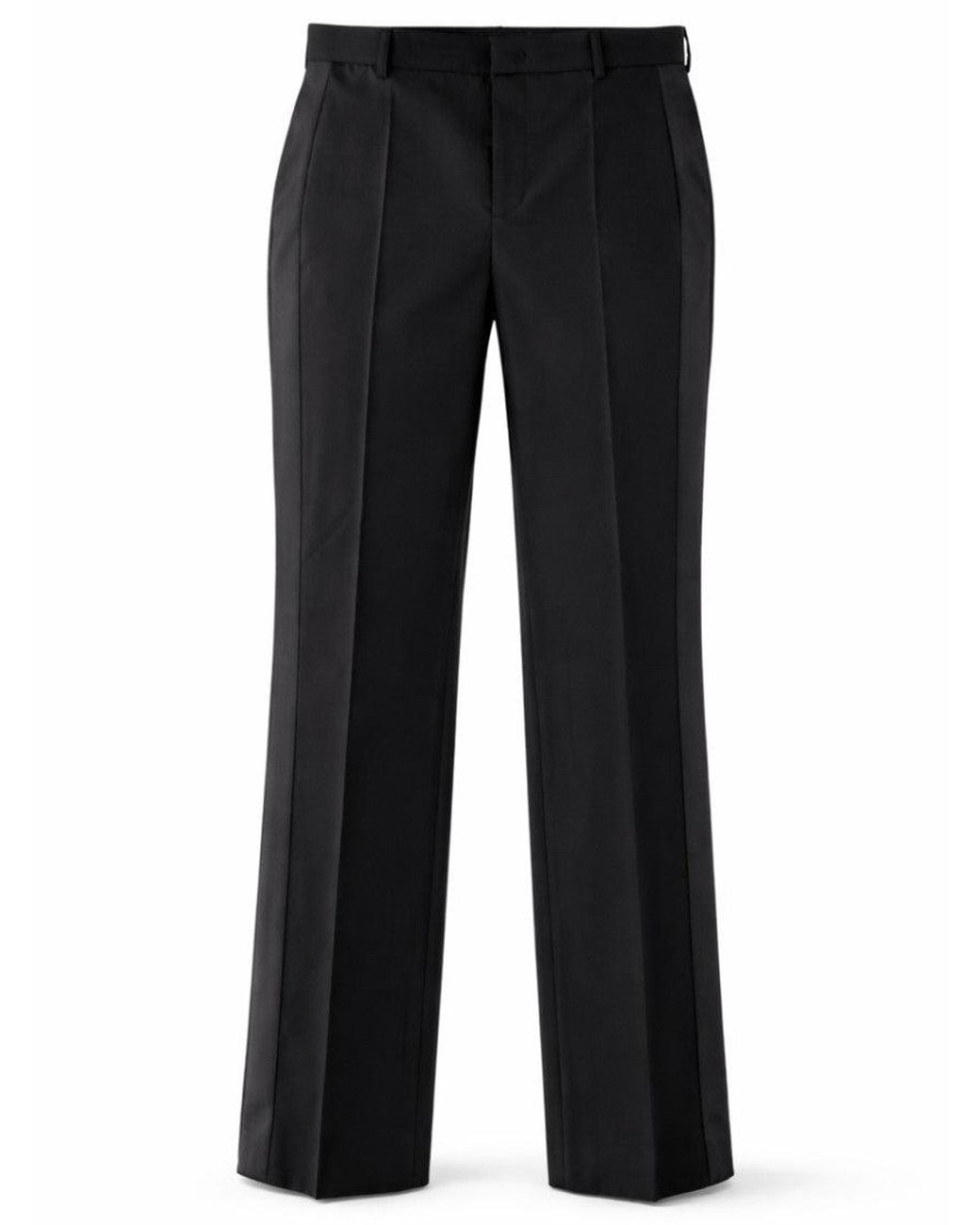 Moschino Black Tailored Flat Front Pants