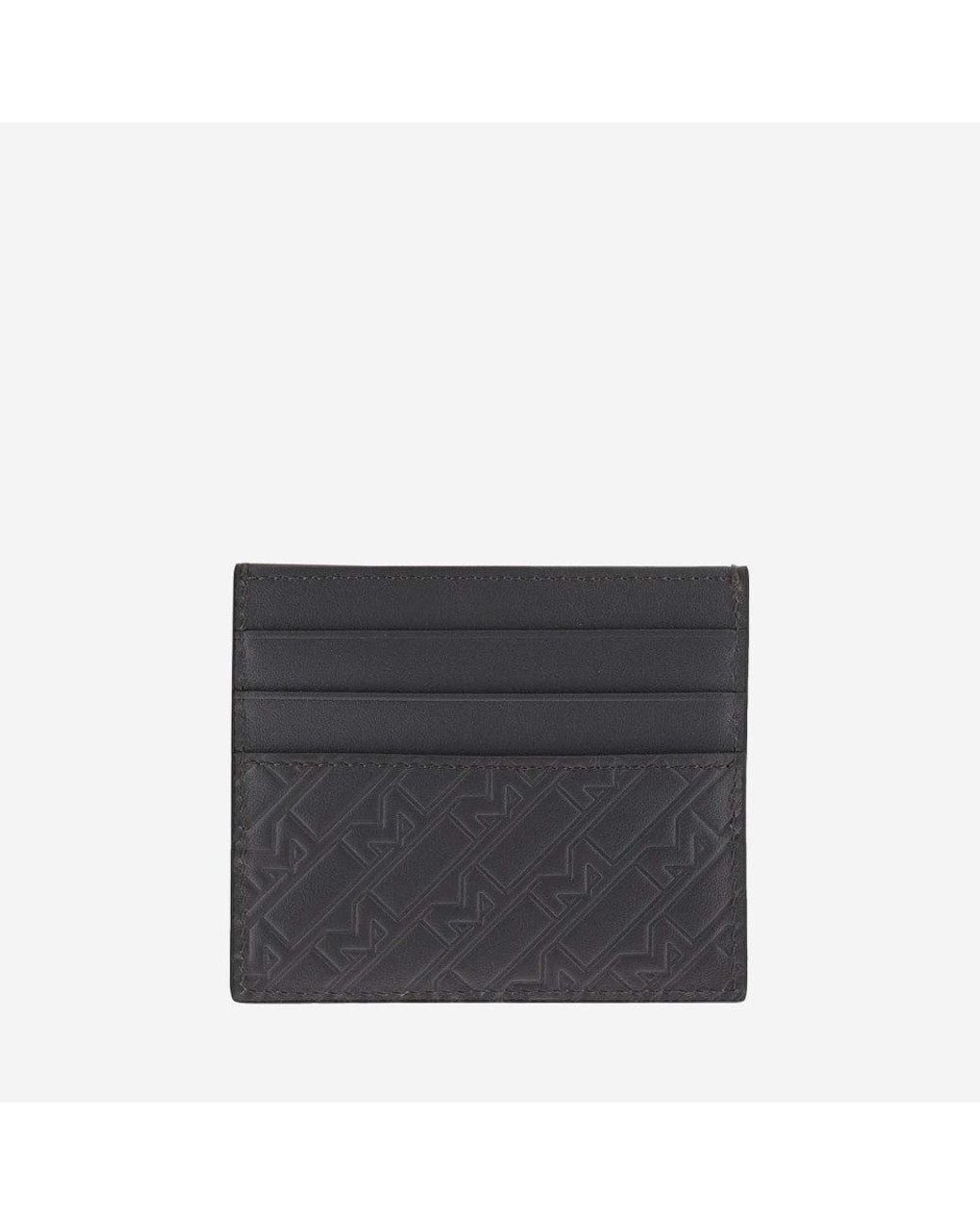 Montblanc Black Dark 6 Compartment Card Holder for men