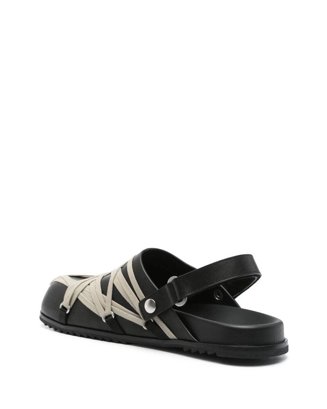 Rick Owens Black Slip On Sandals for men