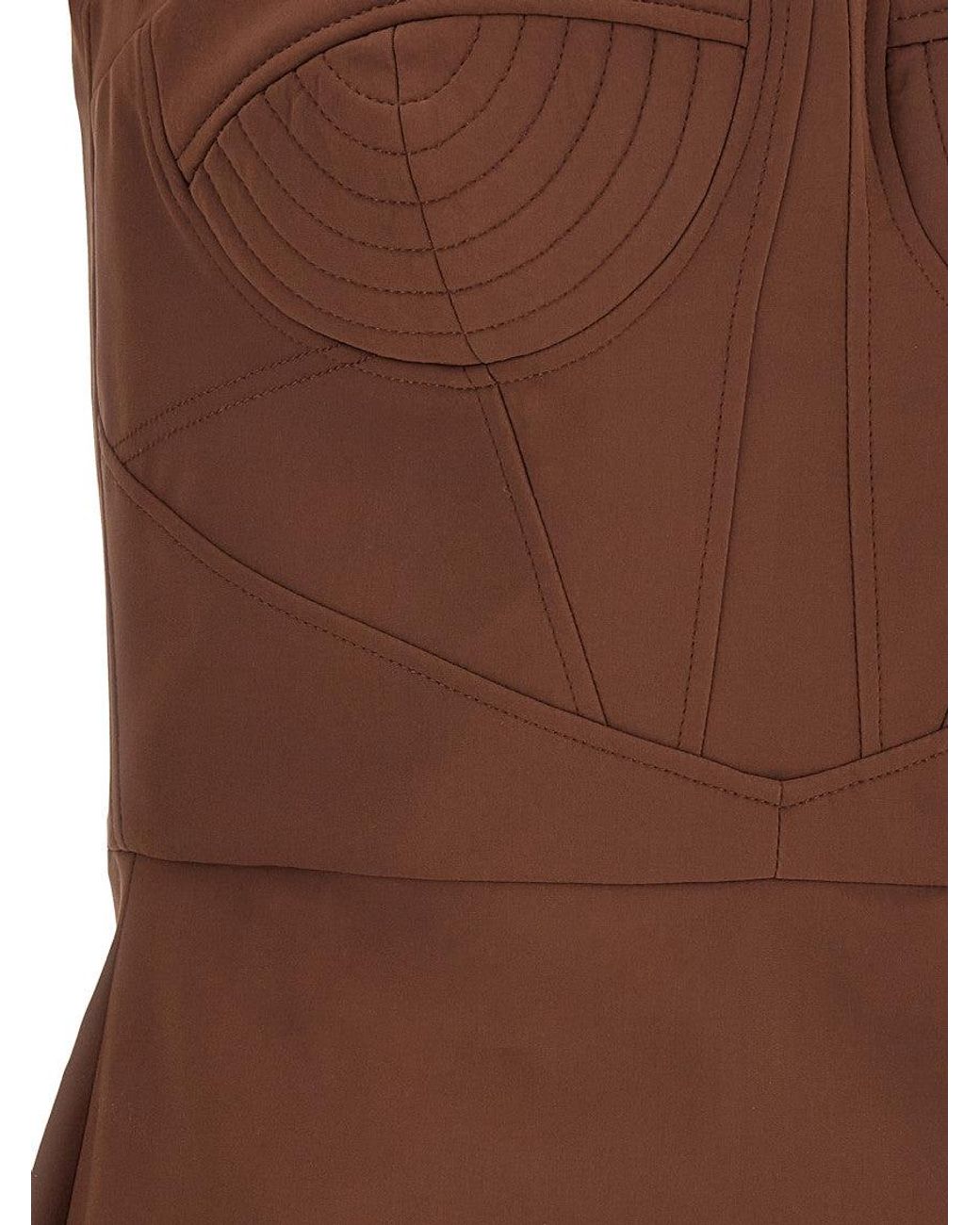 Nensi Dojaka Brown Maddie Dress