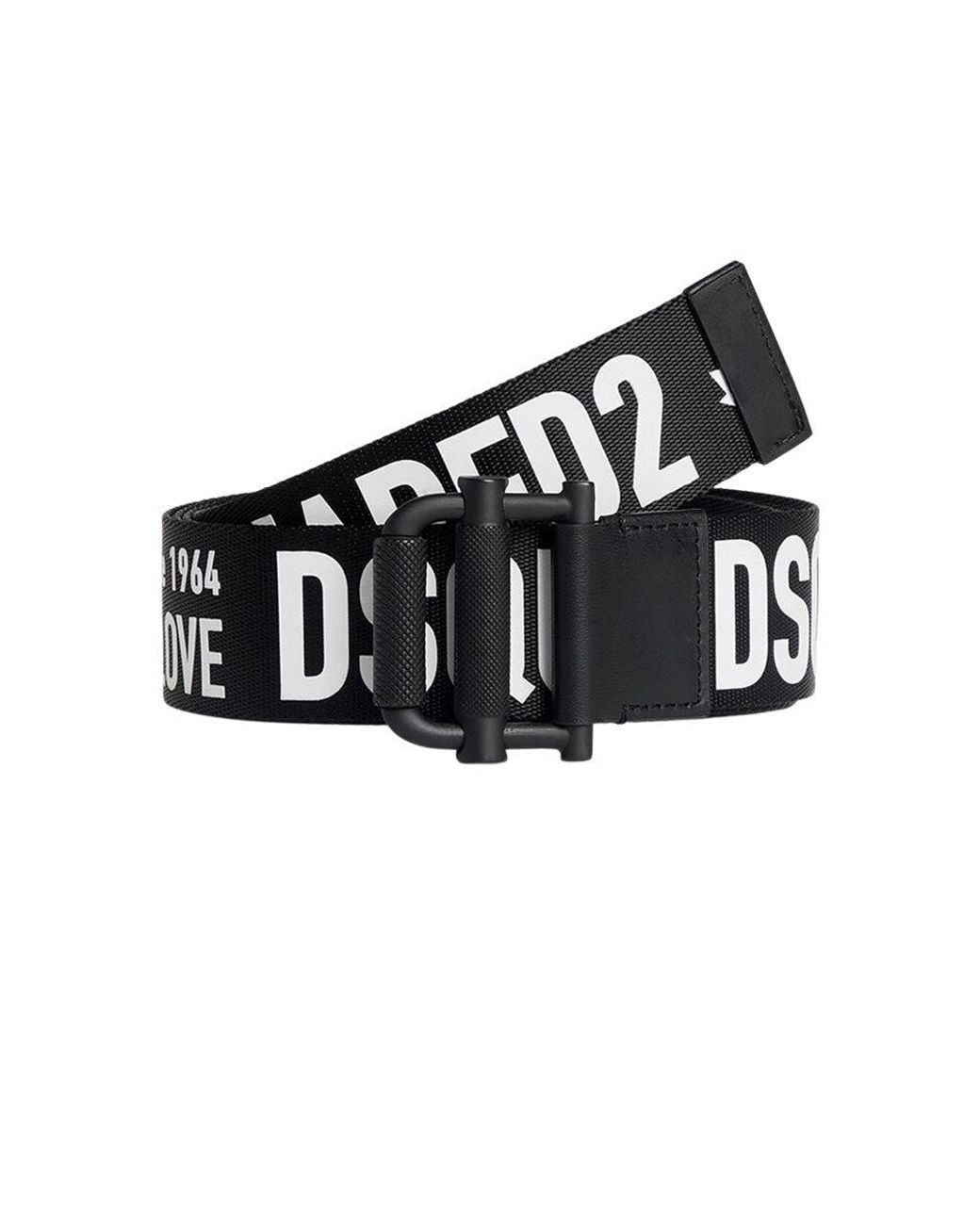 DSquared² Black Logo Adjustable Belt for men