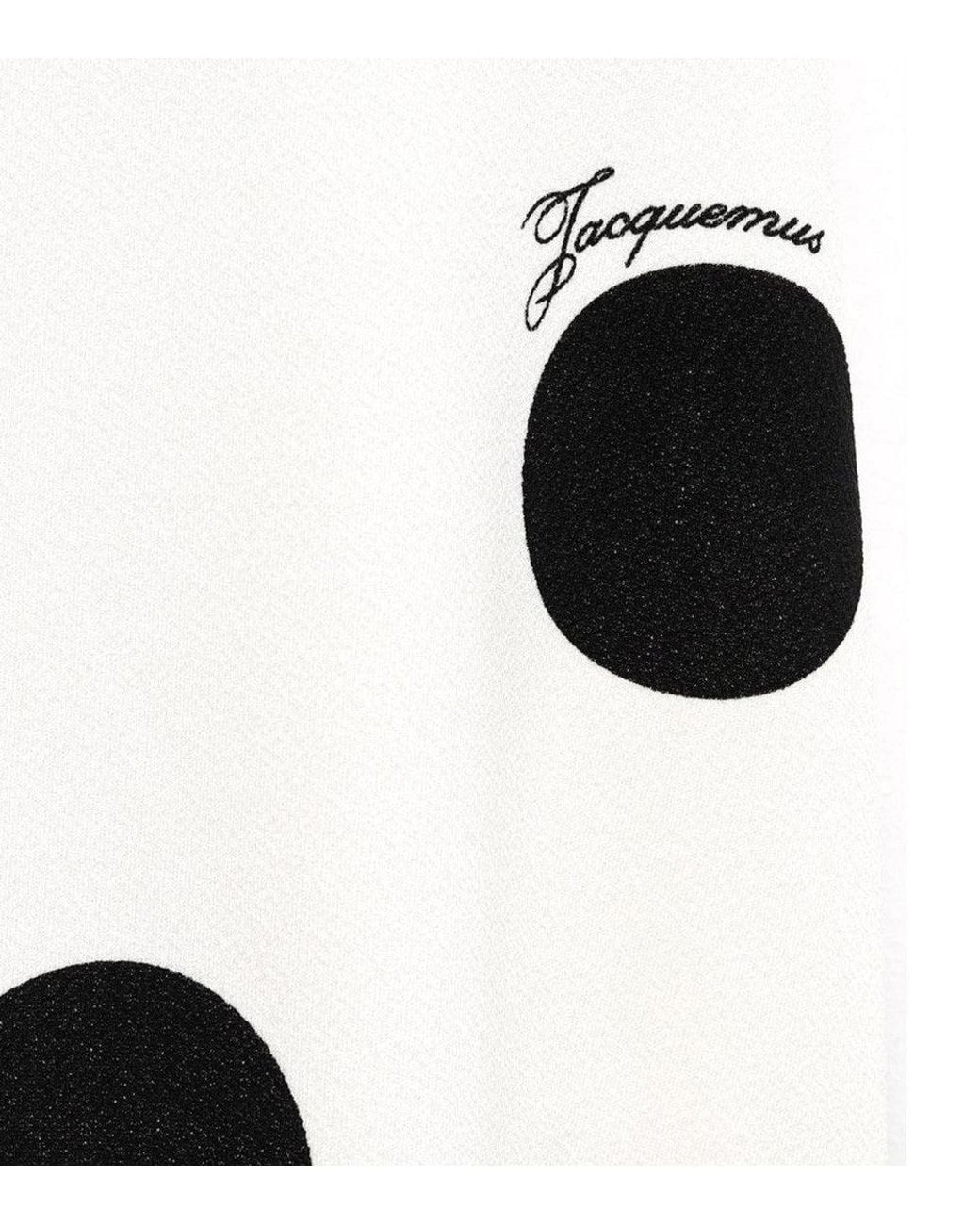 Jacquemus White Crew Neck Midi Dress