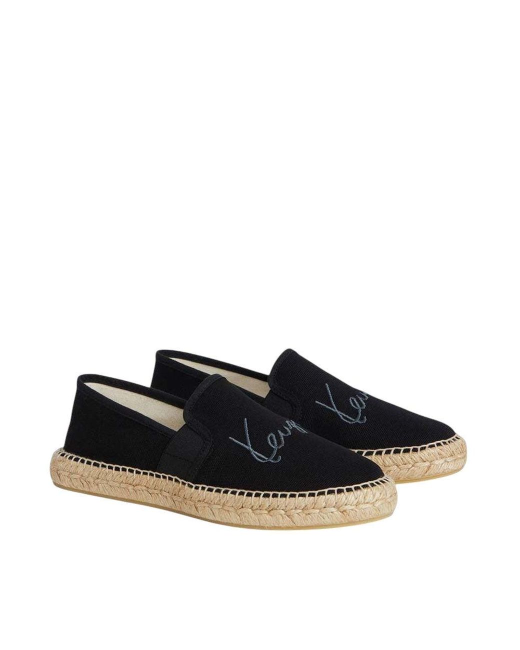 KENZO Blue Logo Signature Espadrilles