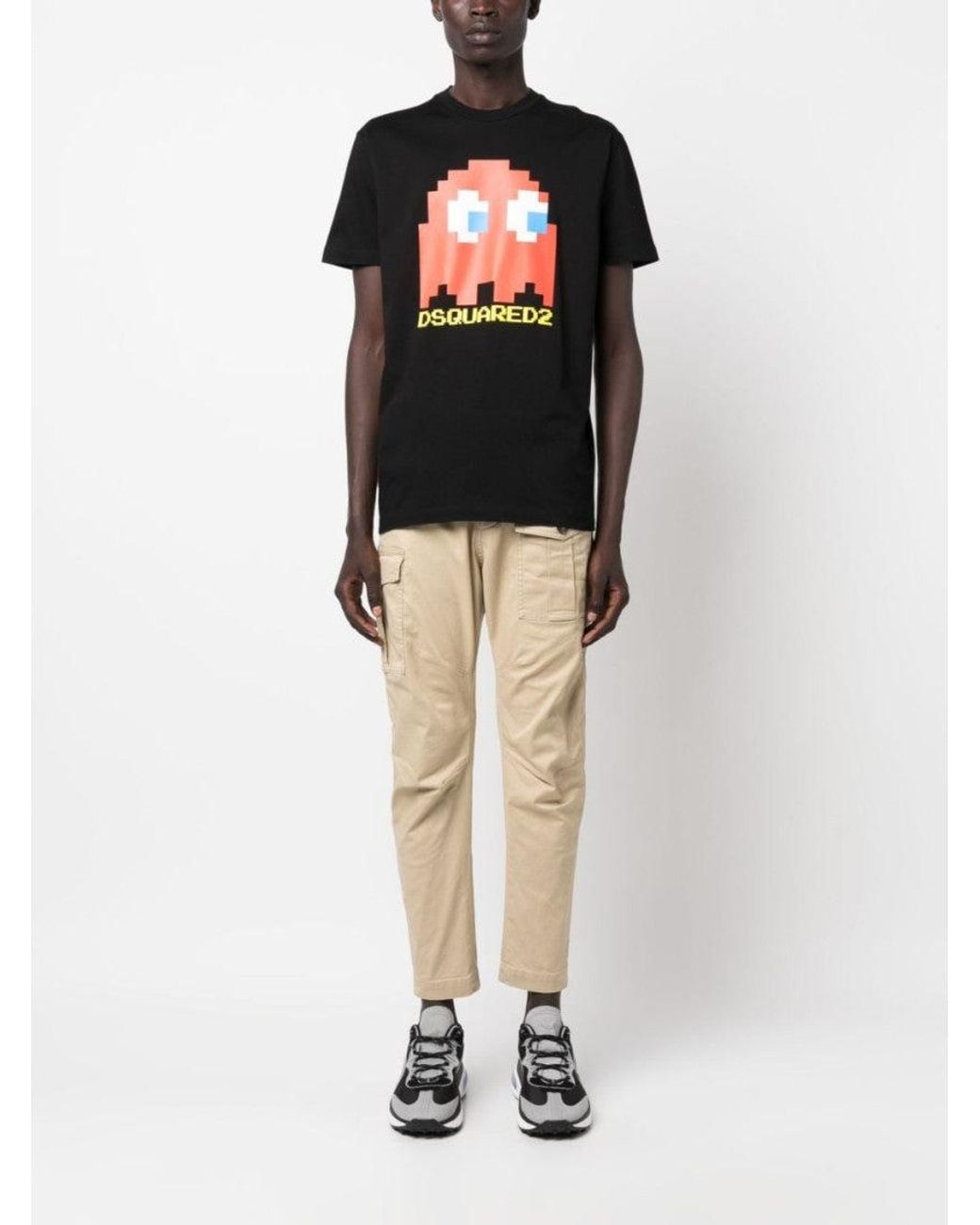 DSquared² Natural Stretch-Cotton Trousers for men
