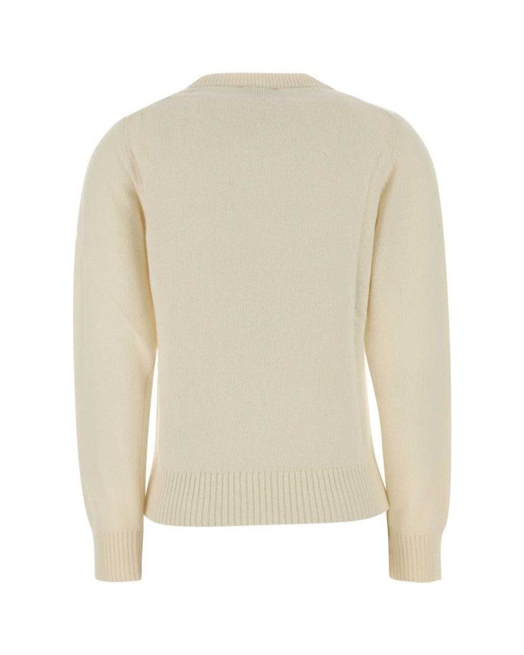 Ganni Pink Graphic Crew Neck Sweatshirt
