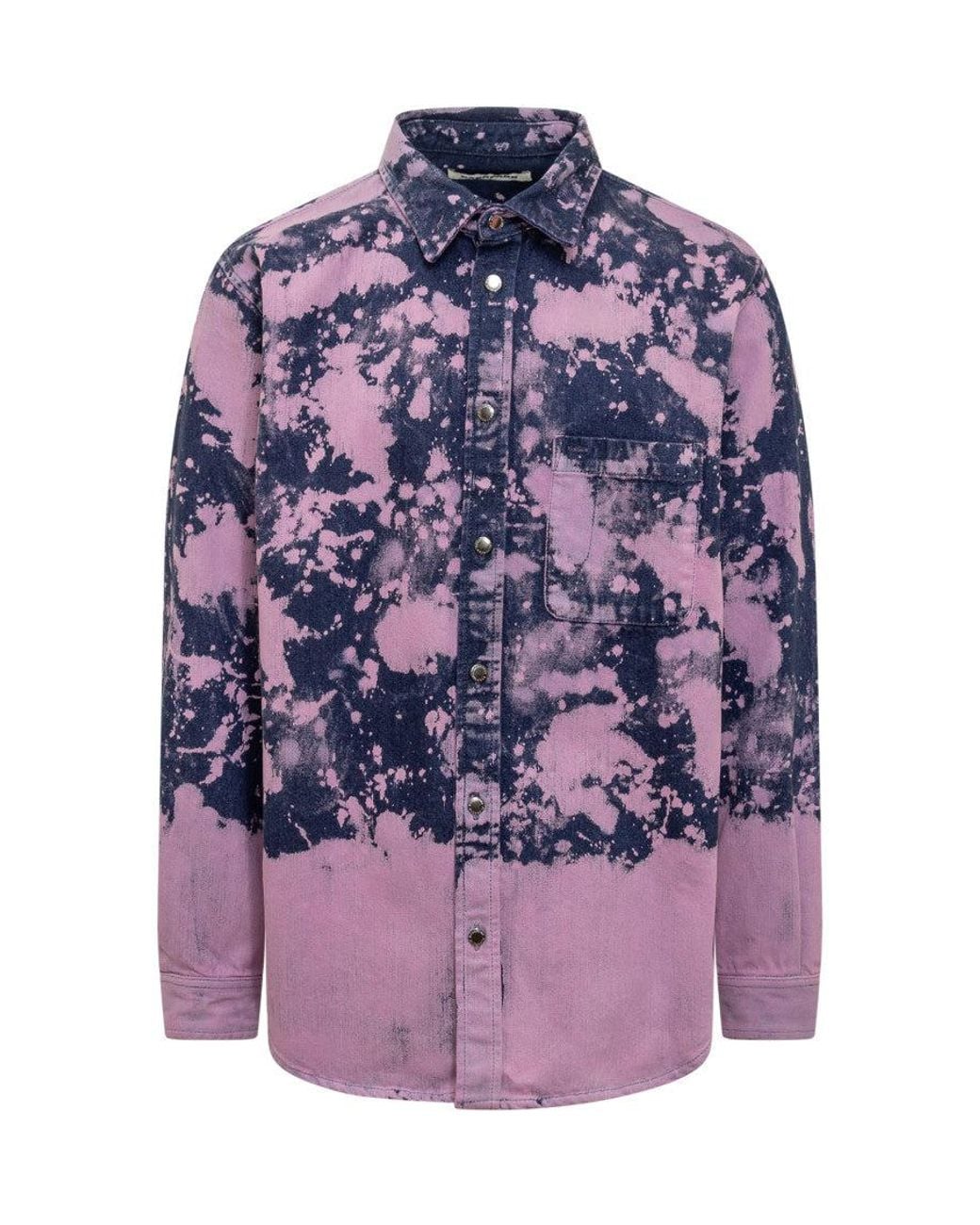 DARKPARK Purple Regular Printed Shirt for men
