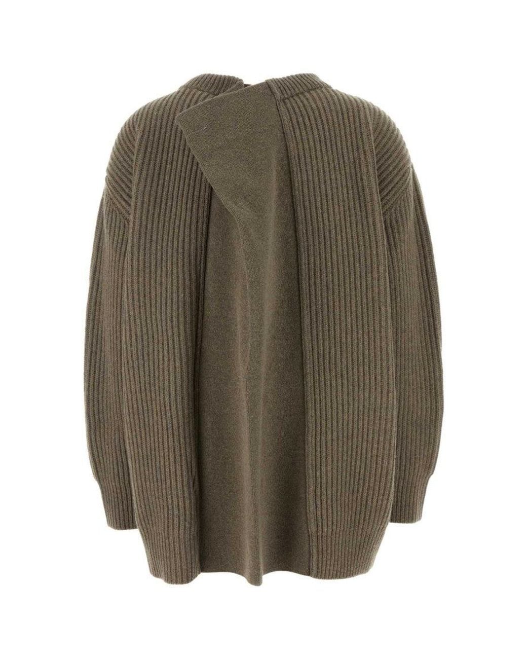 MM6 by Maison Margiela Green Oversize Sweater