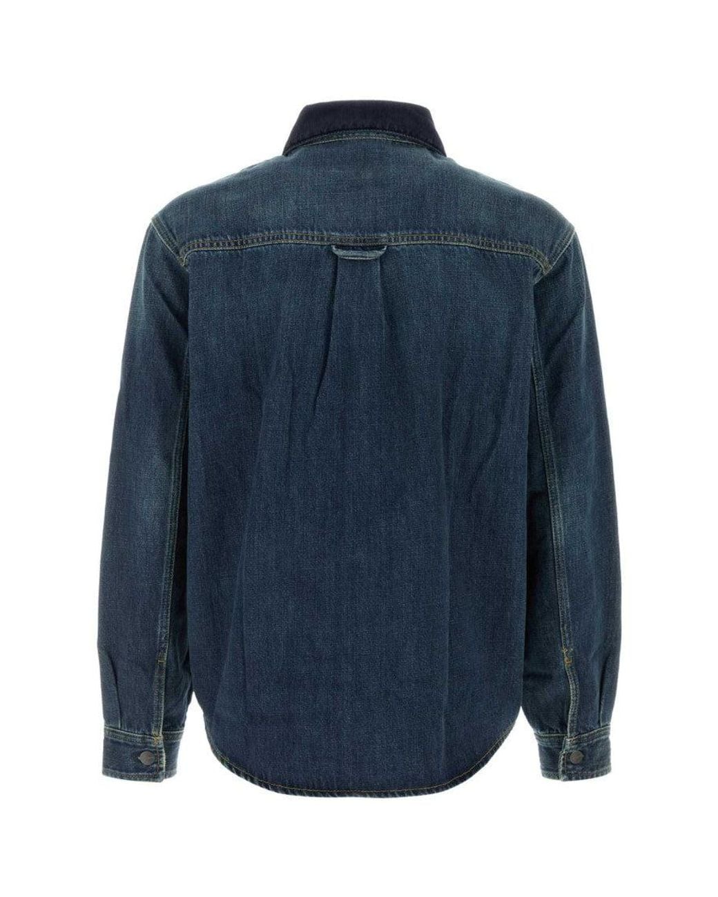 Carhartt Blue Regular Denim Overshirt for men