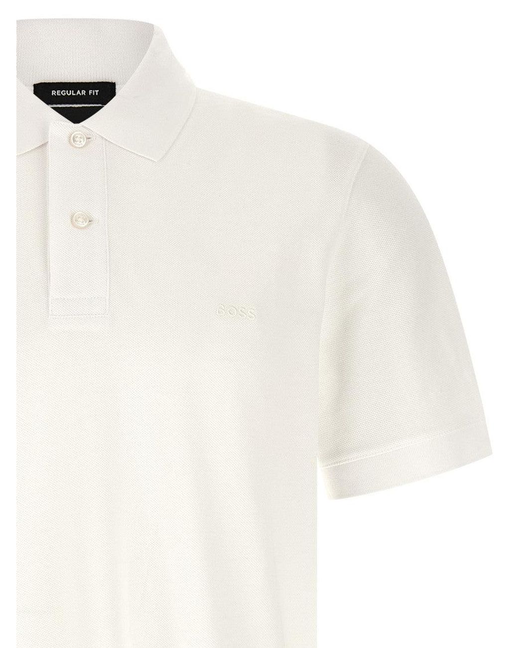 Boss White 'Pallas' Polo Shirt for men