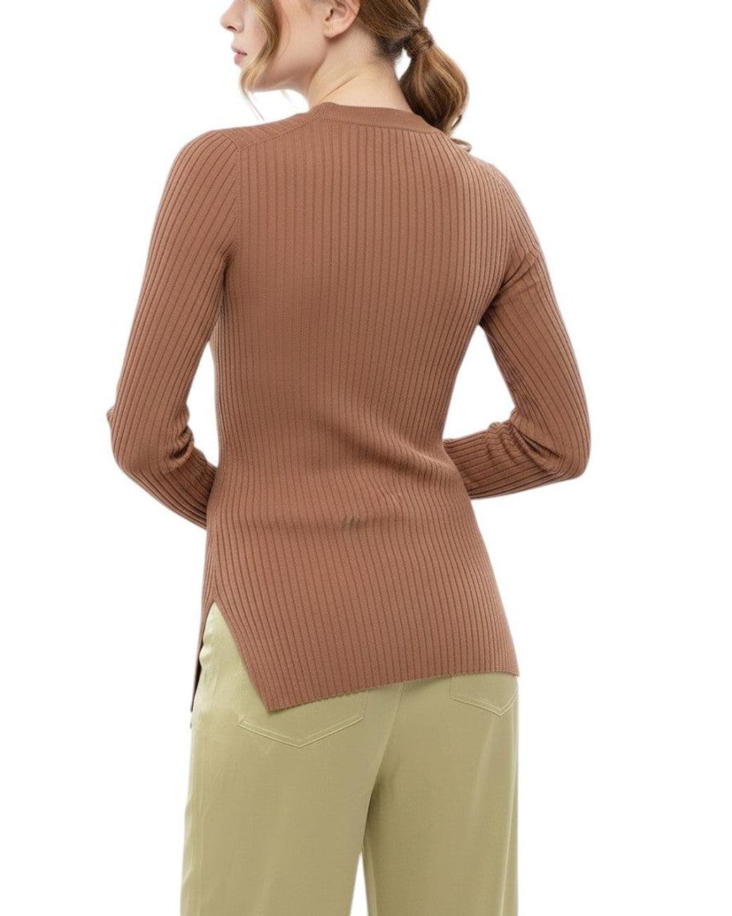 Nanushka Brown Crew Neck Sweater