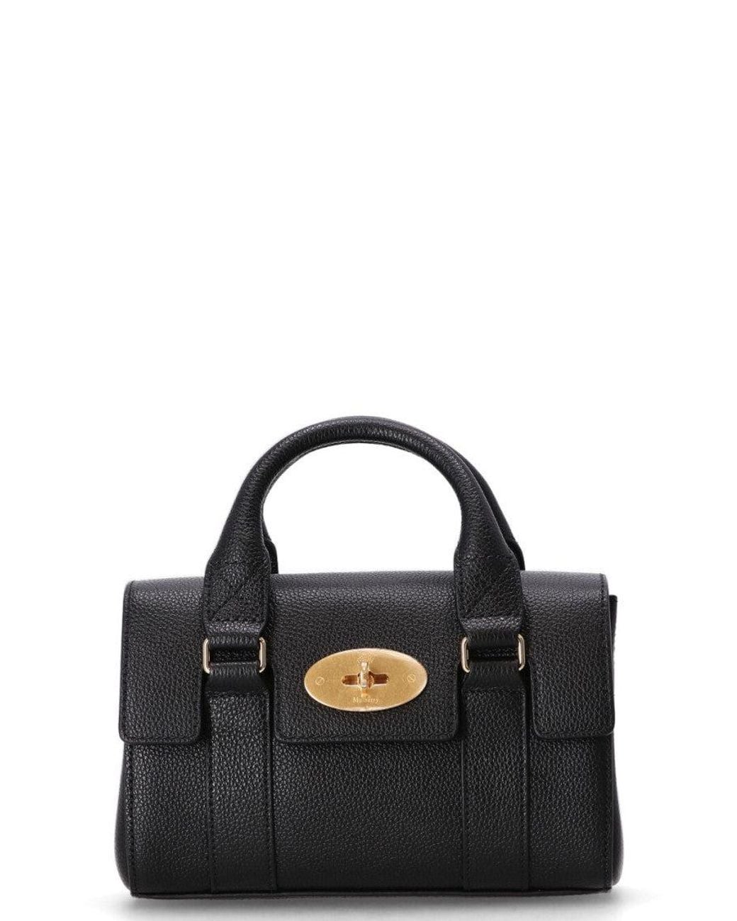 Mulberry Black Bayswater Mini Satchel