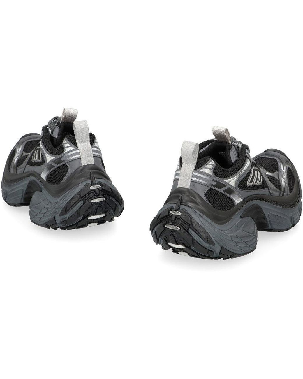 Balenciaga Black Logo Lace Up Sneakers for men