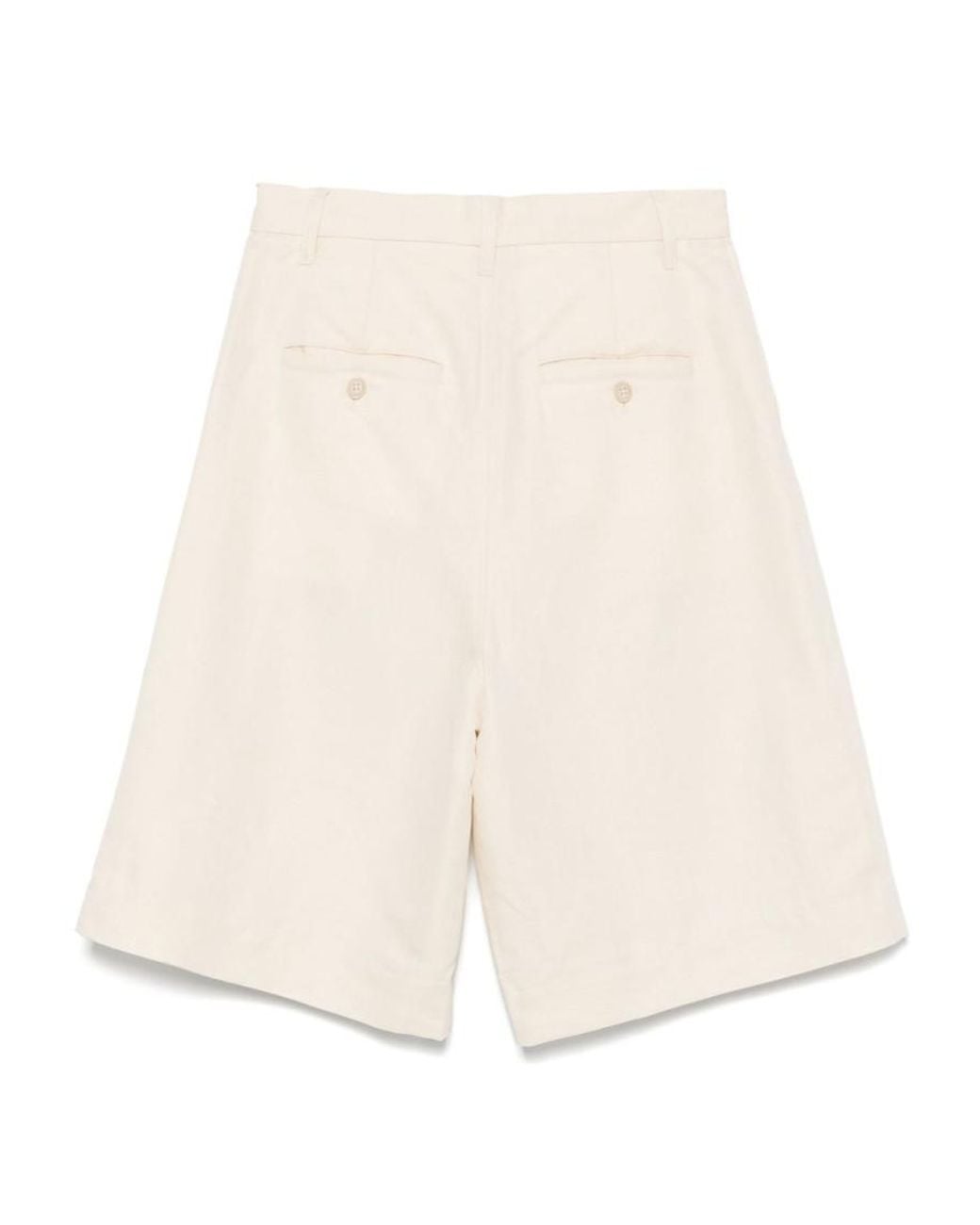 Filippa K Natural Linen And Cotton Blend Shorts