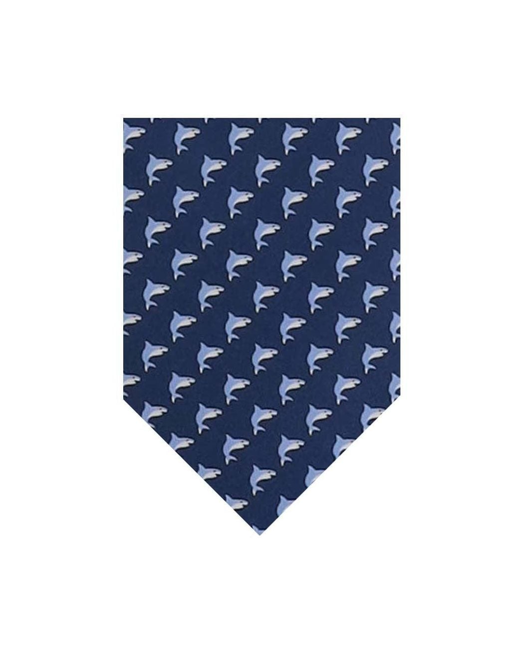 Ferragamo Blue Animal Print Tie for men