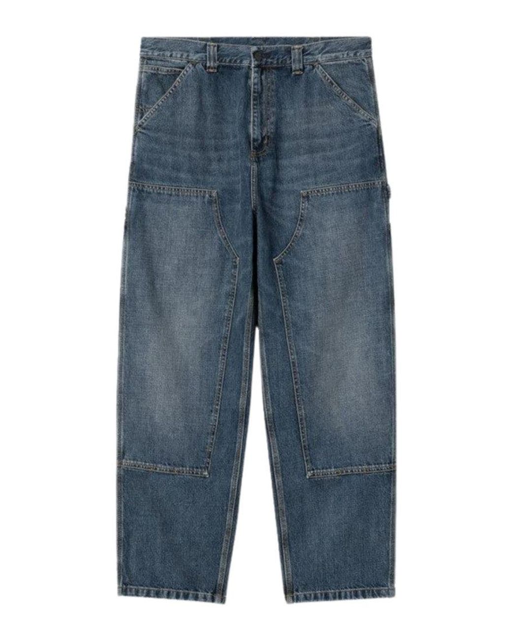 Carhartt Blue Straight Jeans for men