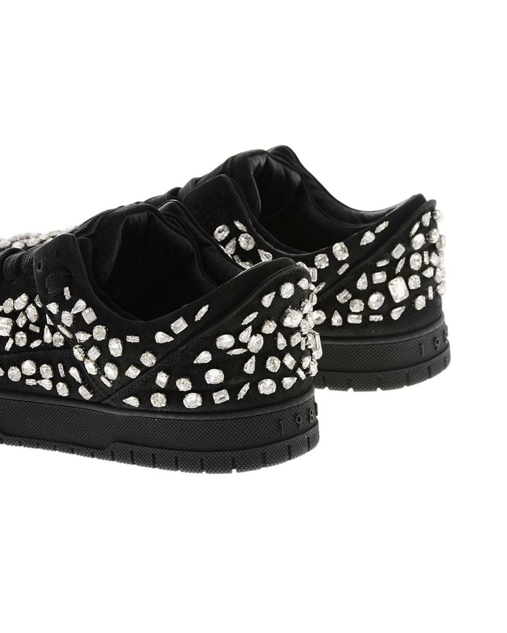 1989 STUDIO Black Low Leather Sneakers for men
