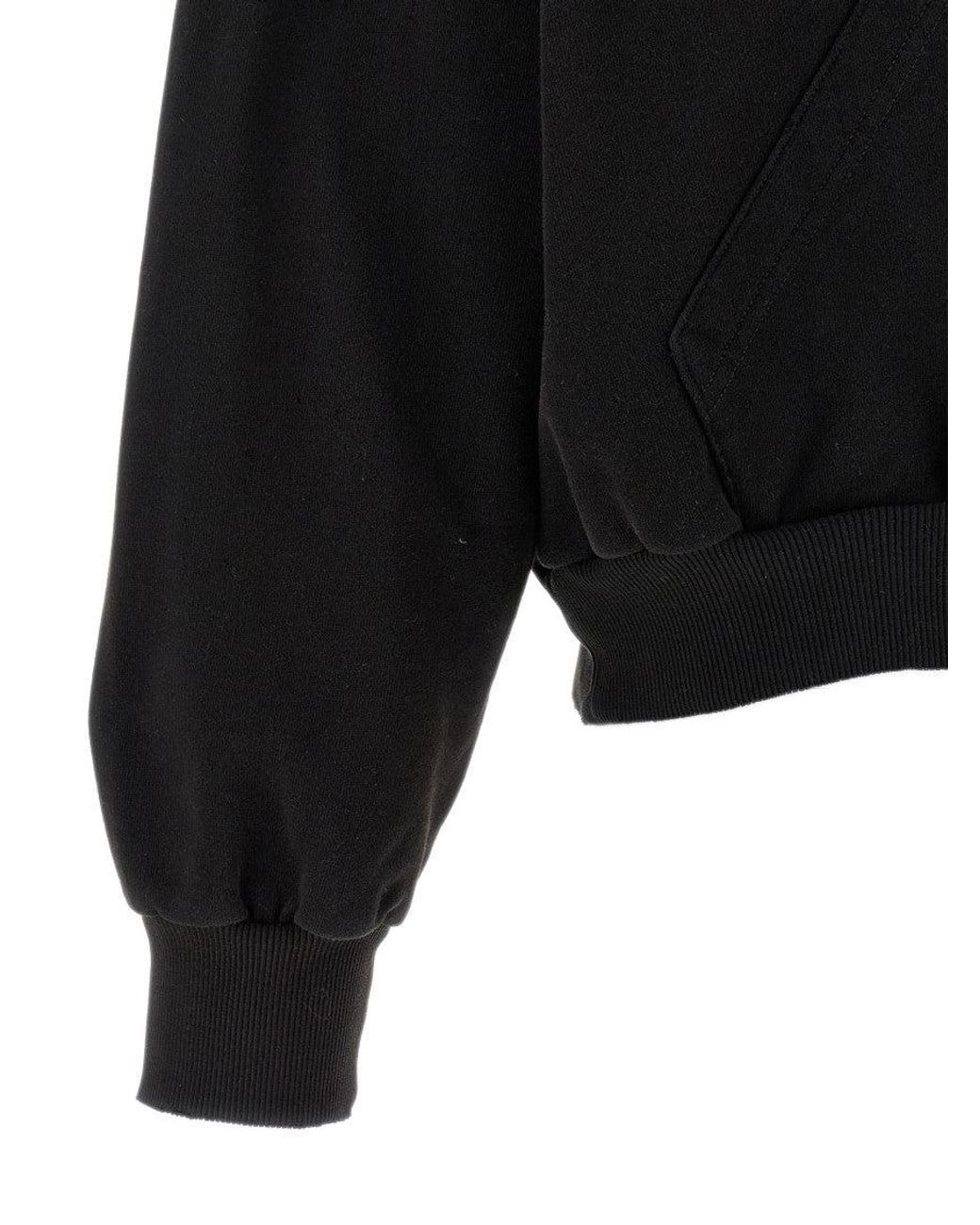 MM6 by Maison Margiela Black Trompe L'Oeil Hoodie