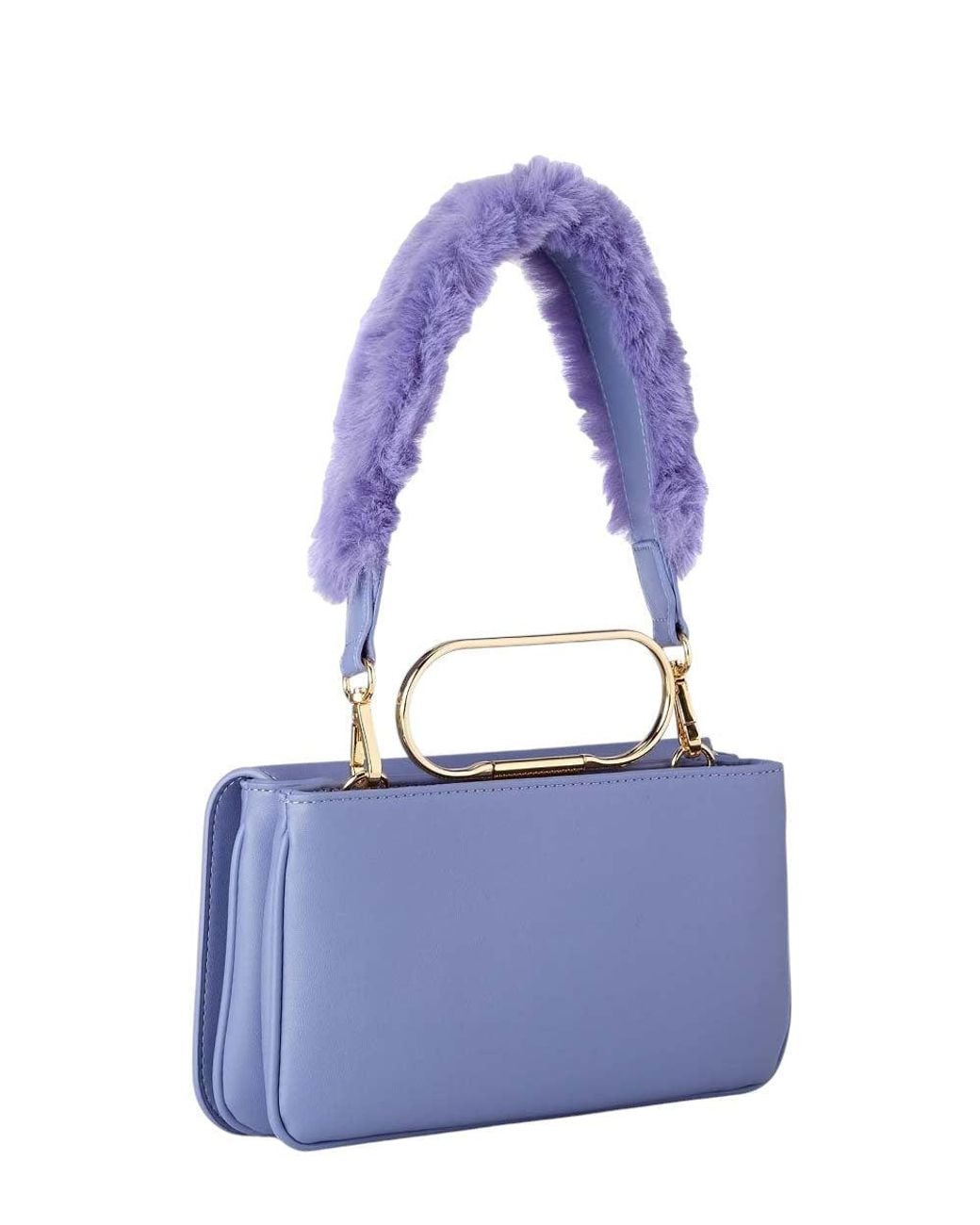 Love Moschino Purple Logo Small Shoulder Bag