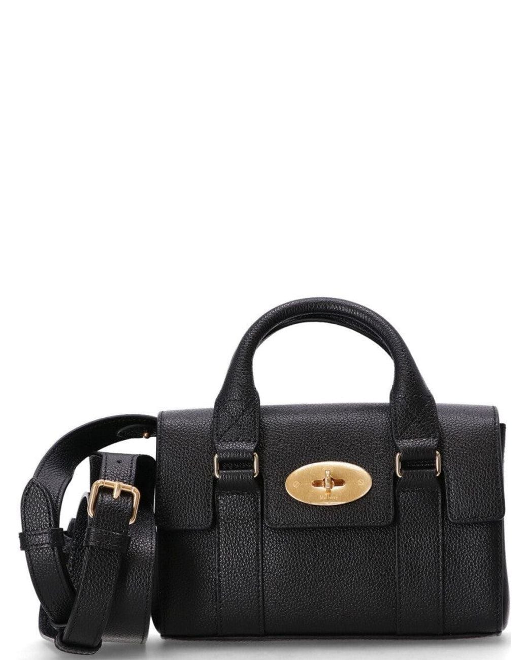 Mulberry Black Bayswater Mini Satchel
