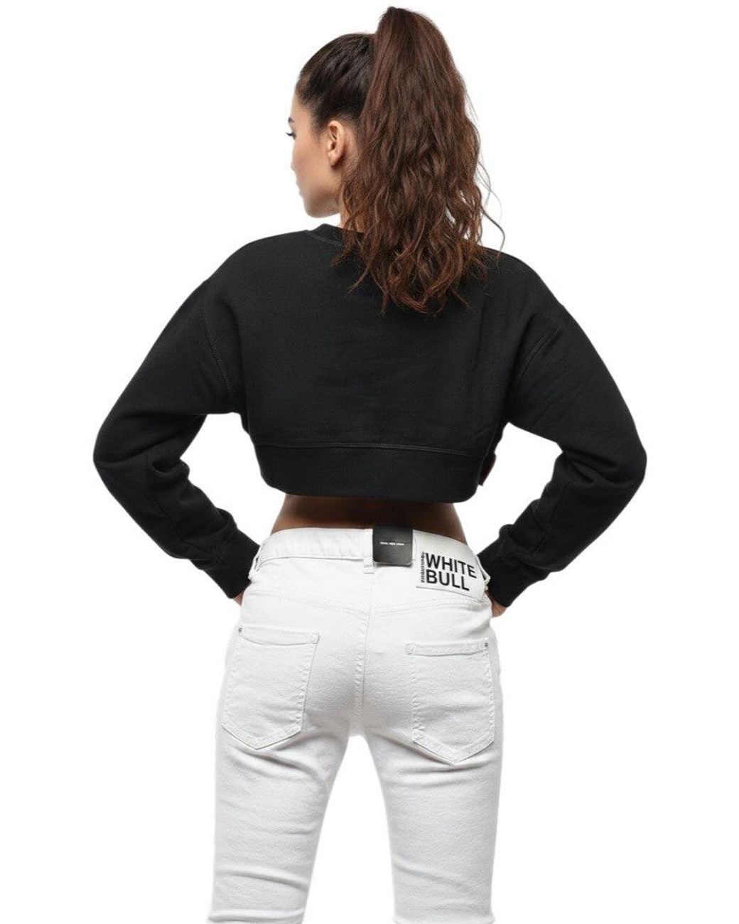 DSquared² Black Graphic Crew Neck Sweatshirt