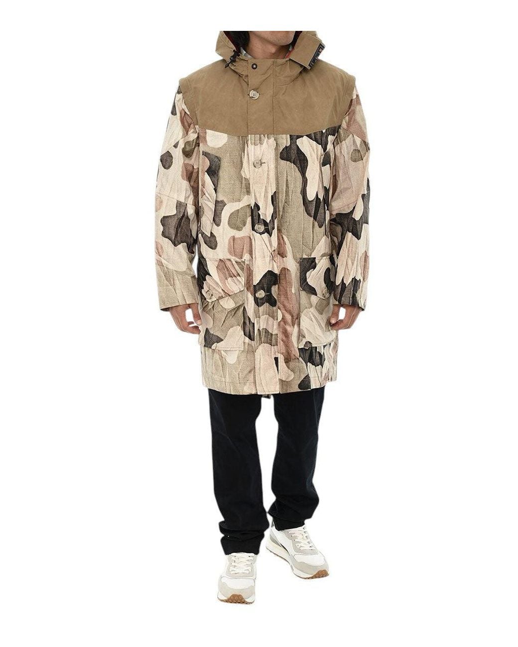 Woolrich Natural Hood Parka Jacket for men