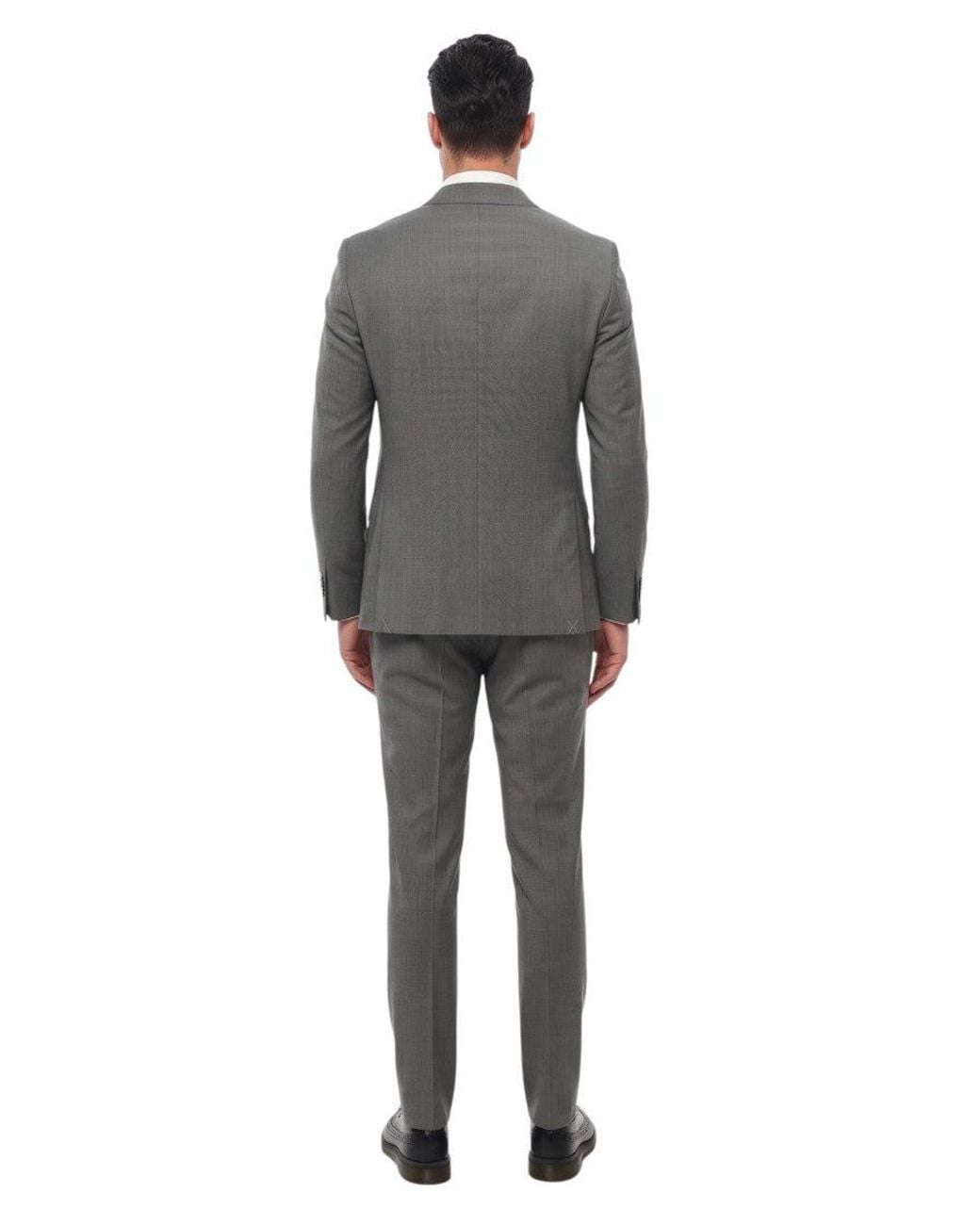 Corneliani Gray Notched Lapel Suit for men