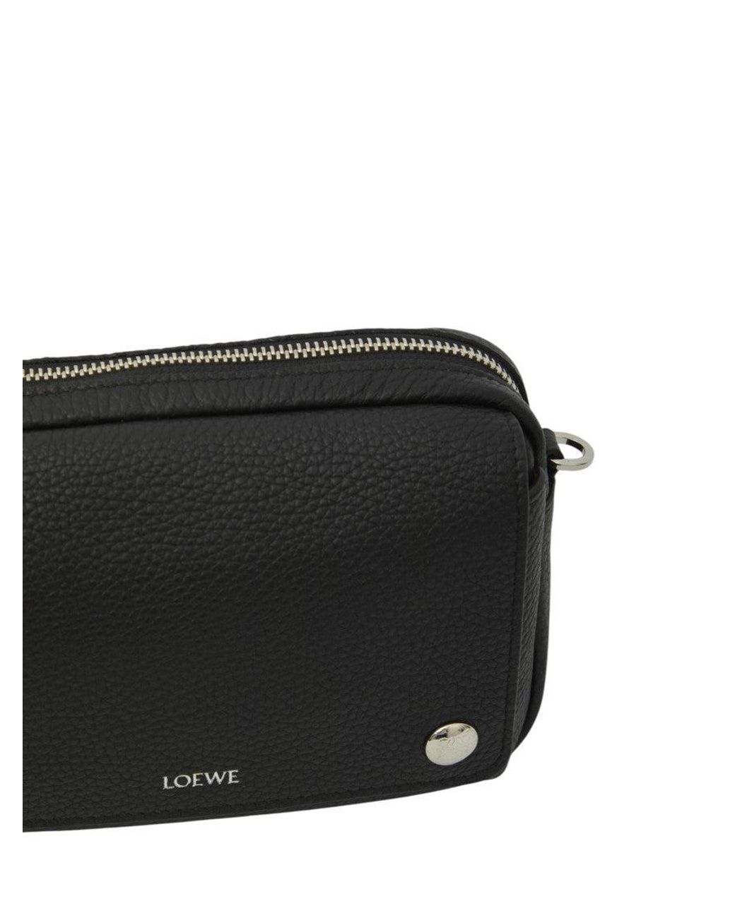 Loewe Black Logo Small Messenger Bag for men