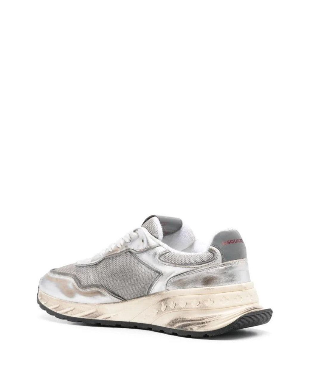 DSquared² White Leather Sneakers for men