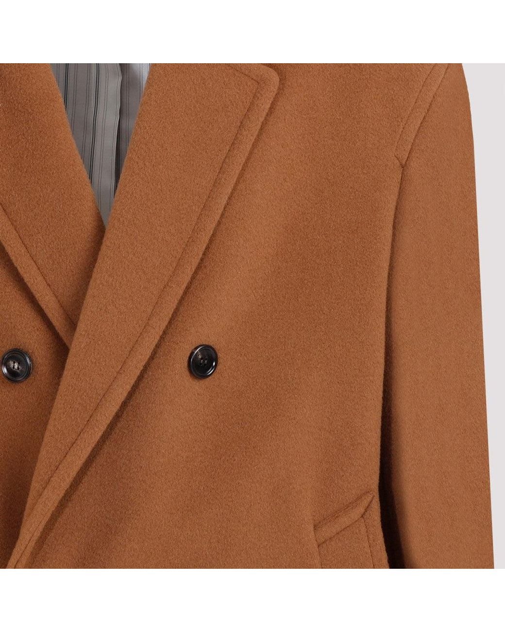 Gucci Brown Wool Coat for men