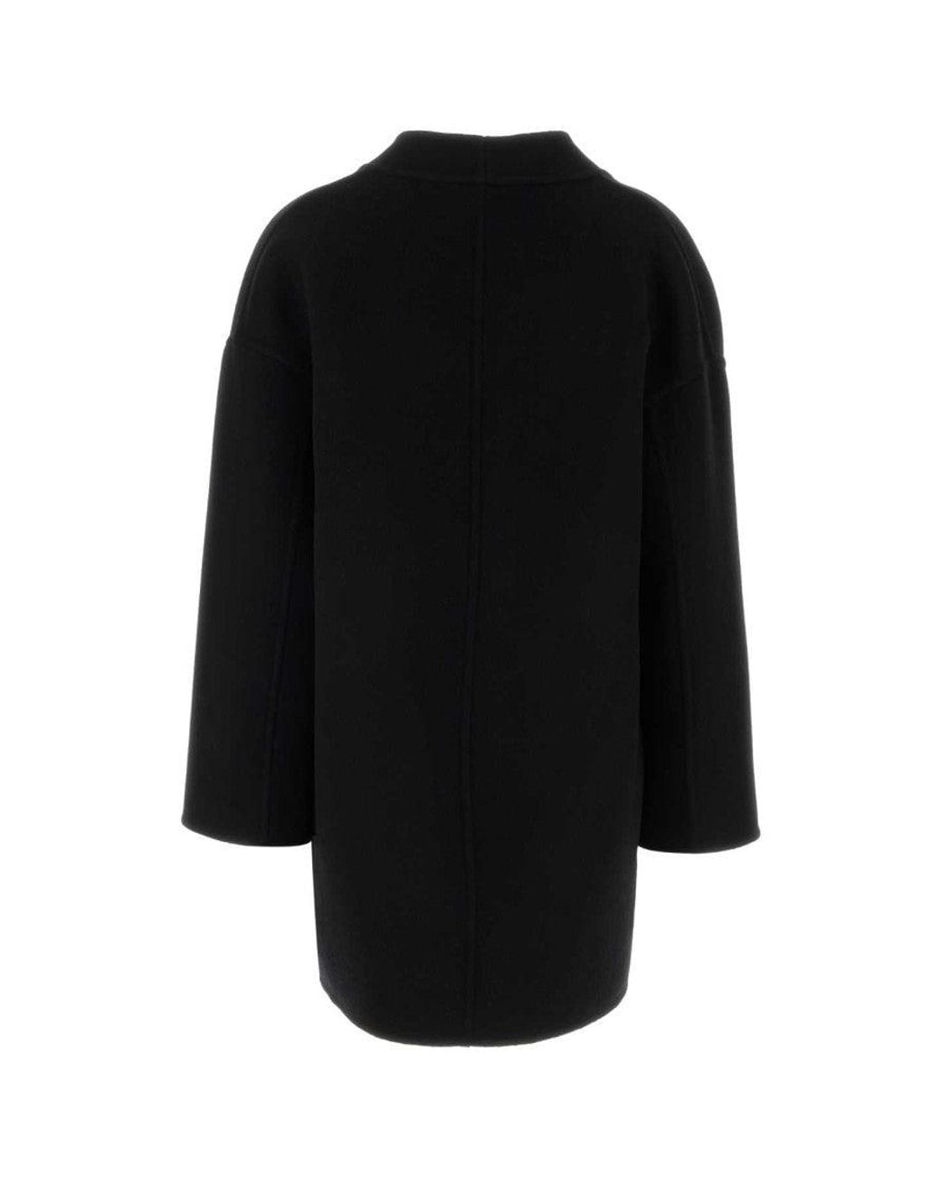 Gucci Black Wool Blend Reversible Coat