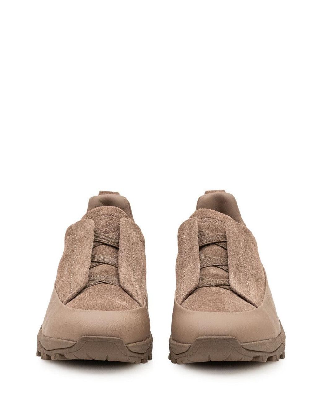 Zegna Brown Low Top Sneakers for men