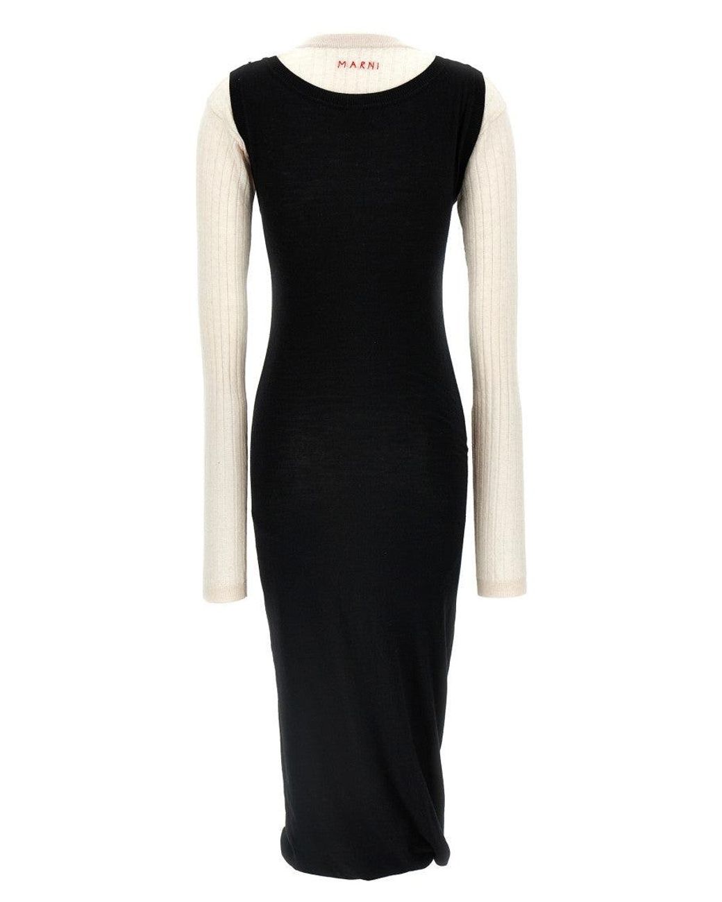 Marni Black Woolen Dress