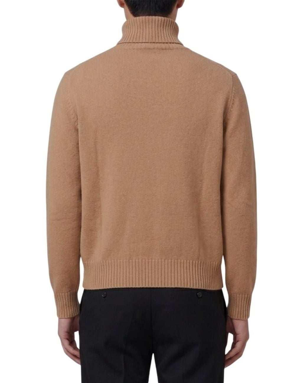AMI Natural Turtle Neck Sweater for men