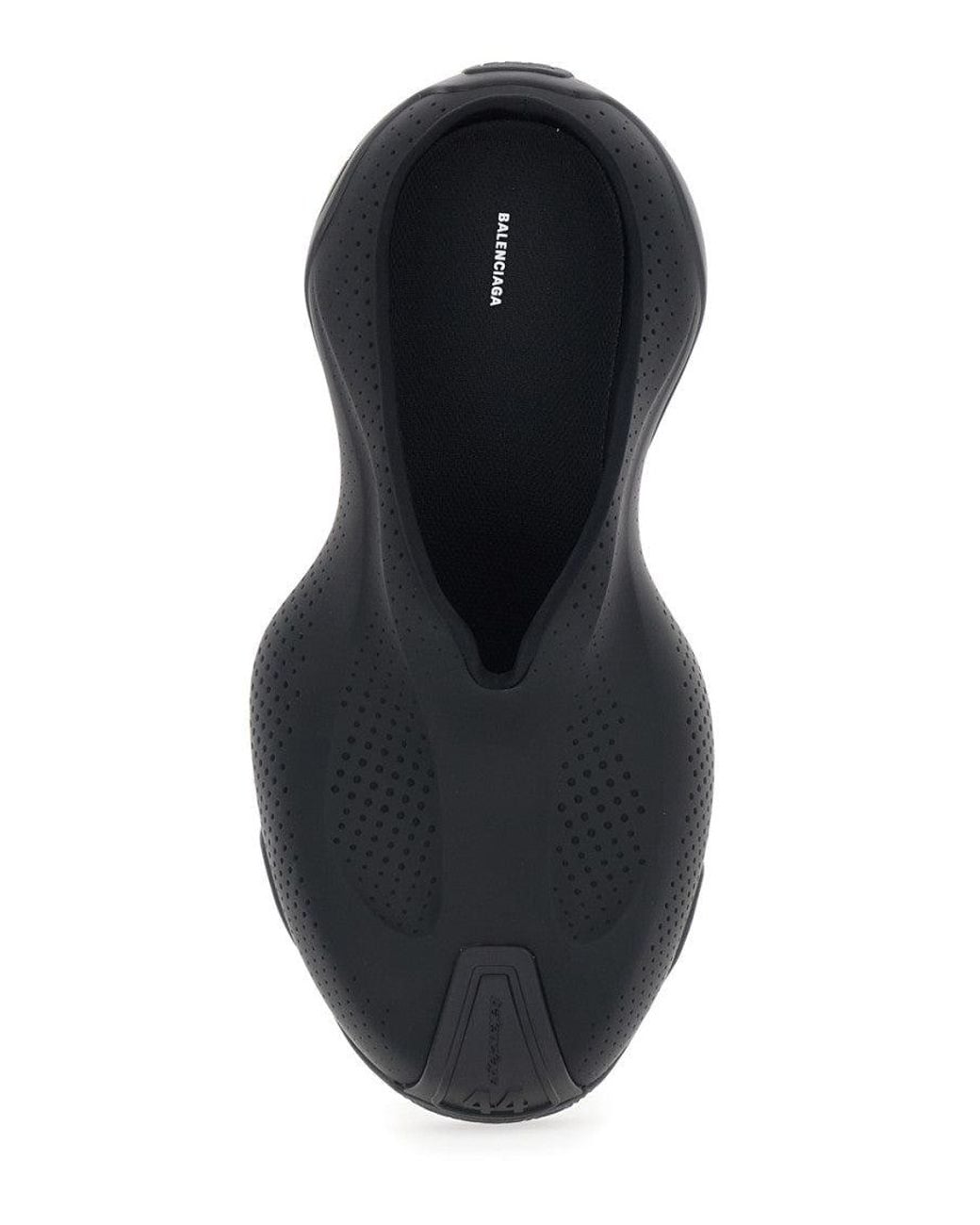Balenciaga Black Basketball Slip-On Sandals for men