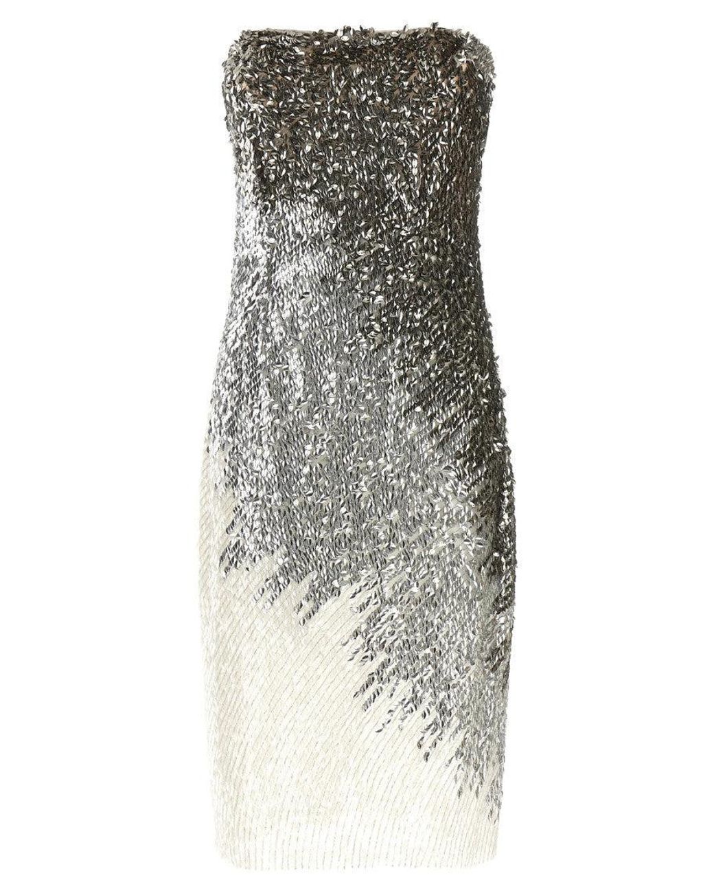 Elisabetta Franchi Metallic Tulle Dress
